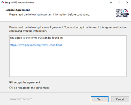 Setup Dialog: License Agreement Setup Dialog: License Agreement